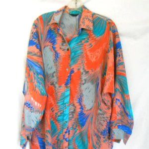 Vintage Chandin brand long sleeve shirt bust size 24 (48)